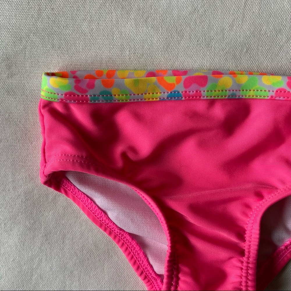 Swimsuit 6 9 Months 2 piece bikini Bathing Suit Bikini Pink EUC Ruffle skirt - Picture 8 of 13